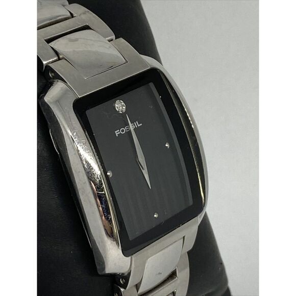 Fossil FS4043 Men Silver Stainless Steel Analog Dial Quartz Genuine Watch OP762 - Picture 5 of 12